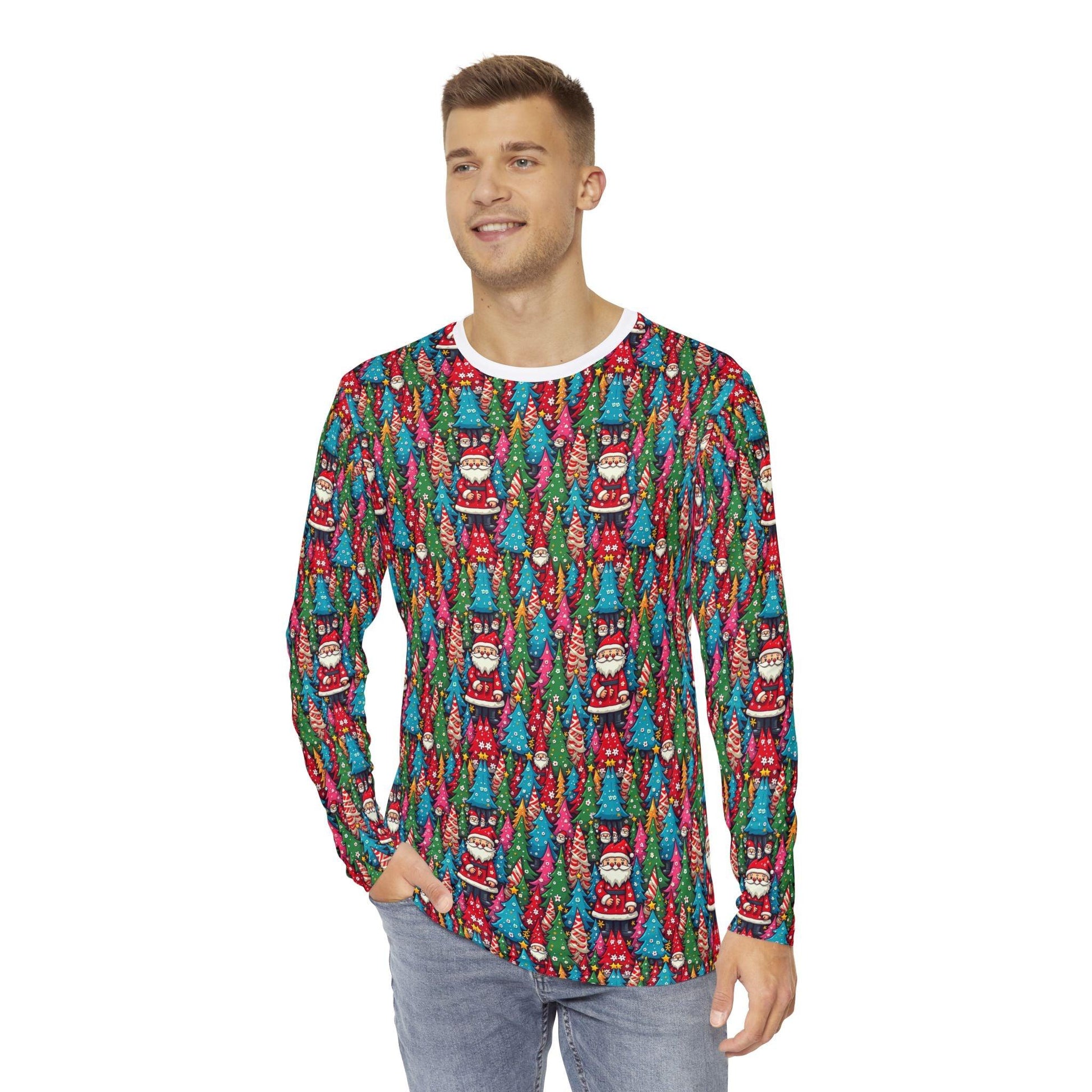 Men's Christmas Gnome Shirt for Festive Holiday Fun.