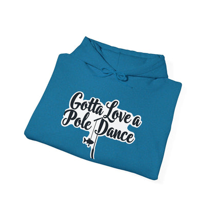 Fishing Pole Dance Hooded Sweatshirt for Cozy Comfort - Even Keel LLC