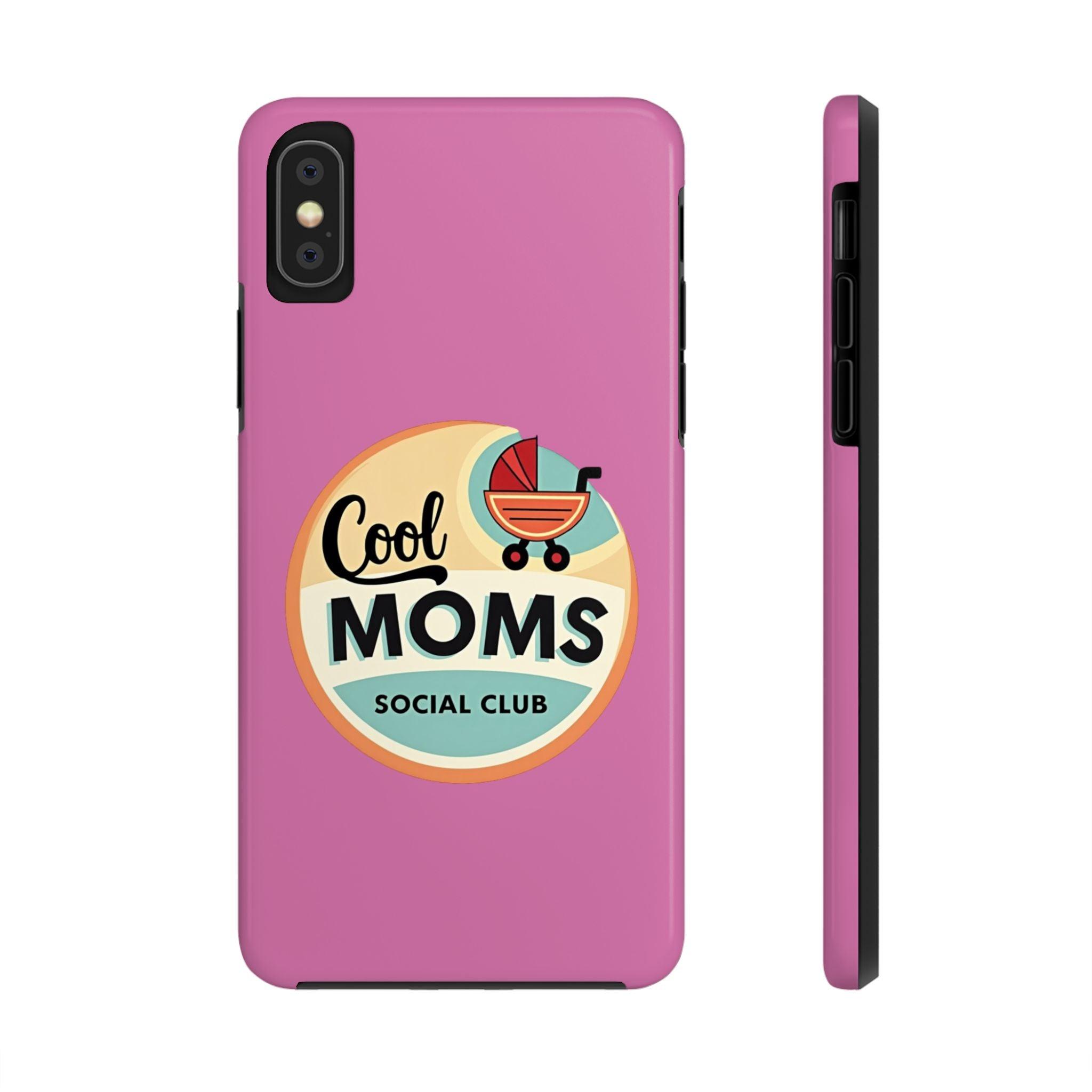 Retro Cool Moms Social Club Tough Phone Cases for Phones - Even Keel LLC