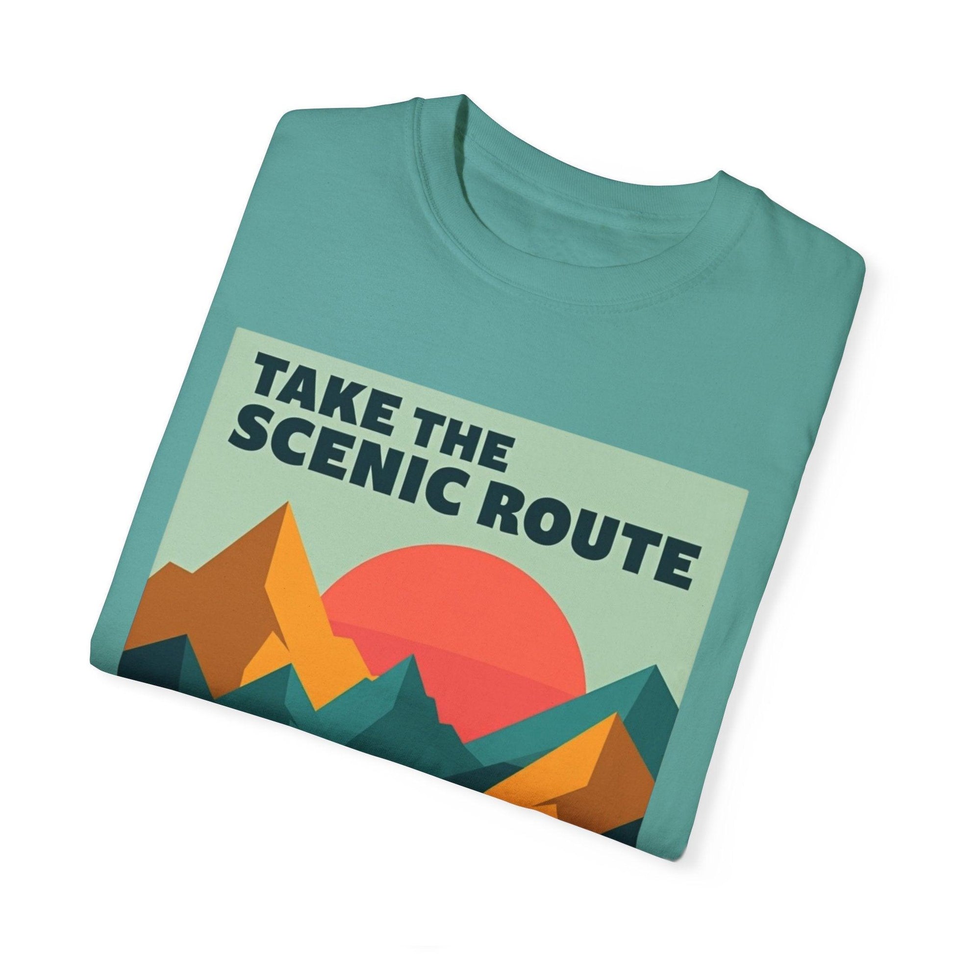 Hiking Tee - Take the Scenic Route Unisex T-shirt for Adventurers - Even Keel LLC