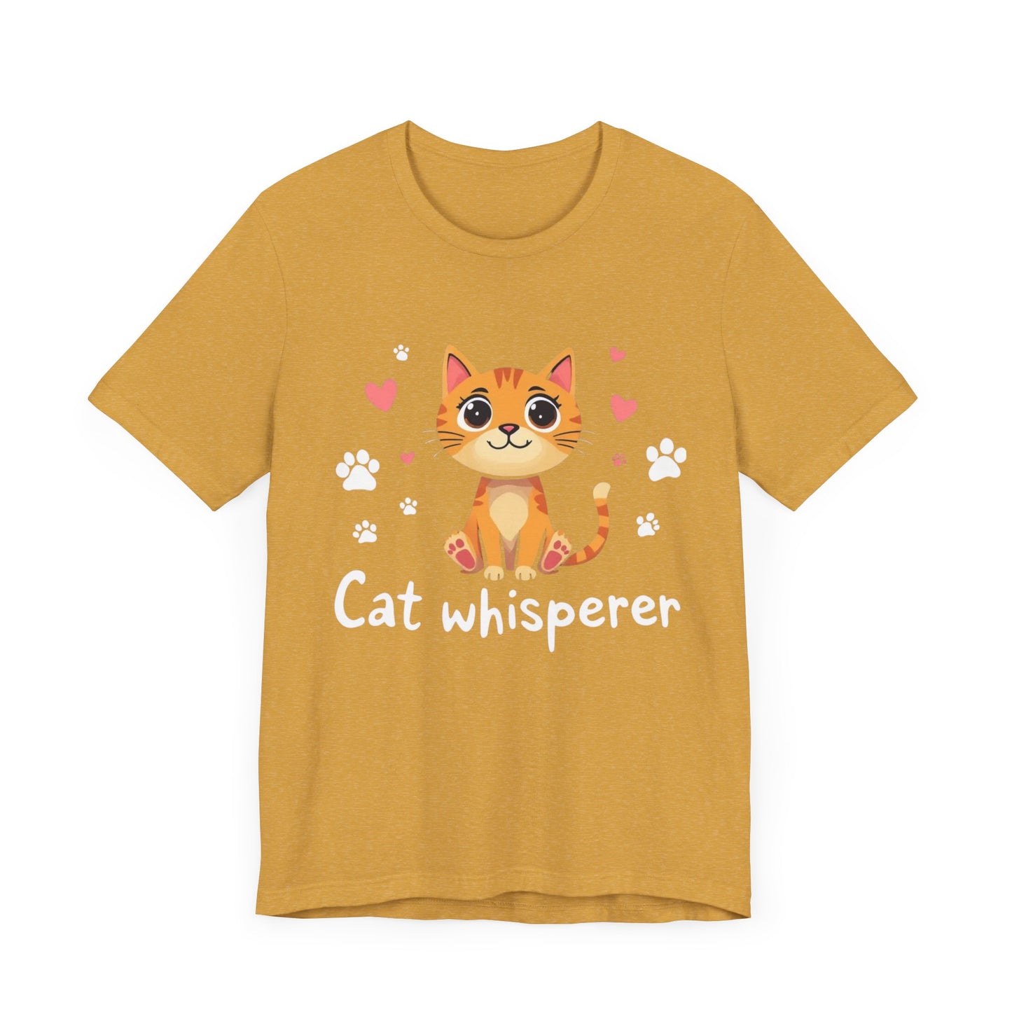 Cat Whisperer Unisex Jersey Short Sleeve Tee Cat Lover T-Shirt