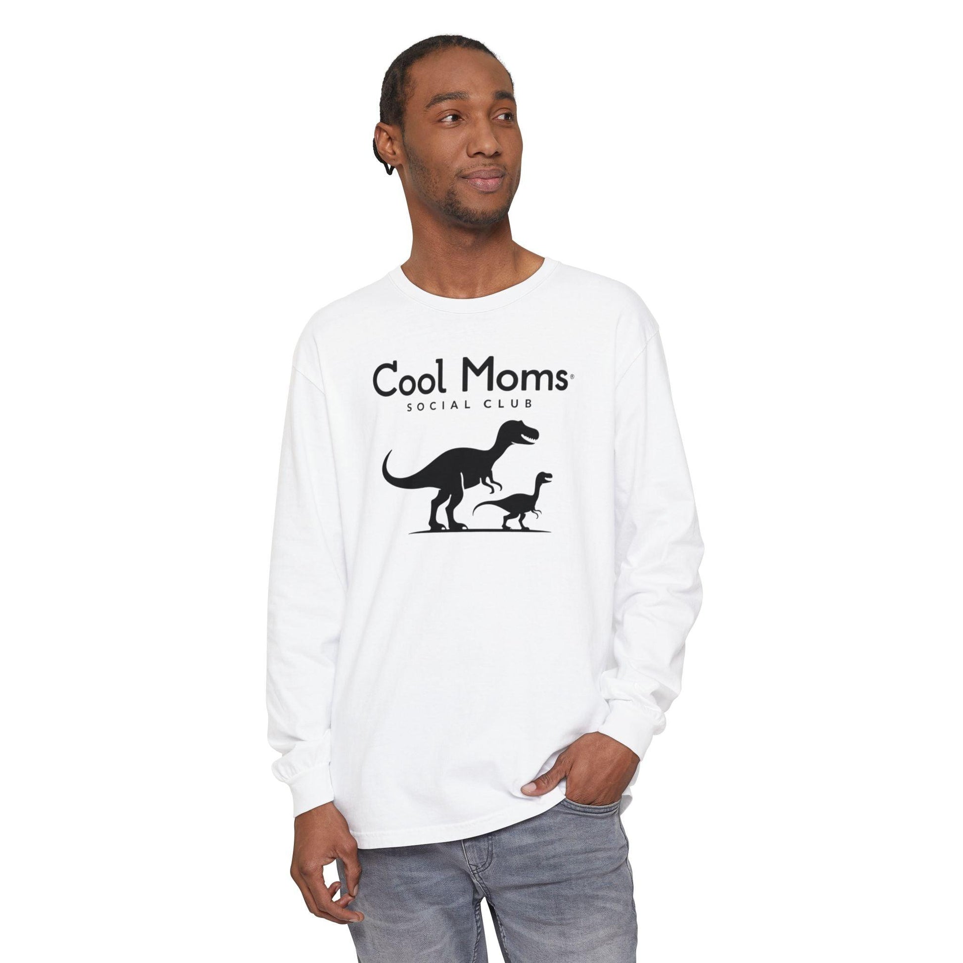 Dinosaur Long Sleeve T-Shirt for Cool Moms Social Club - Even Keel LLC