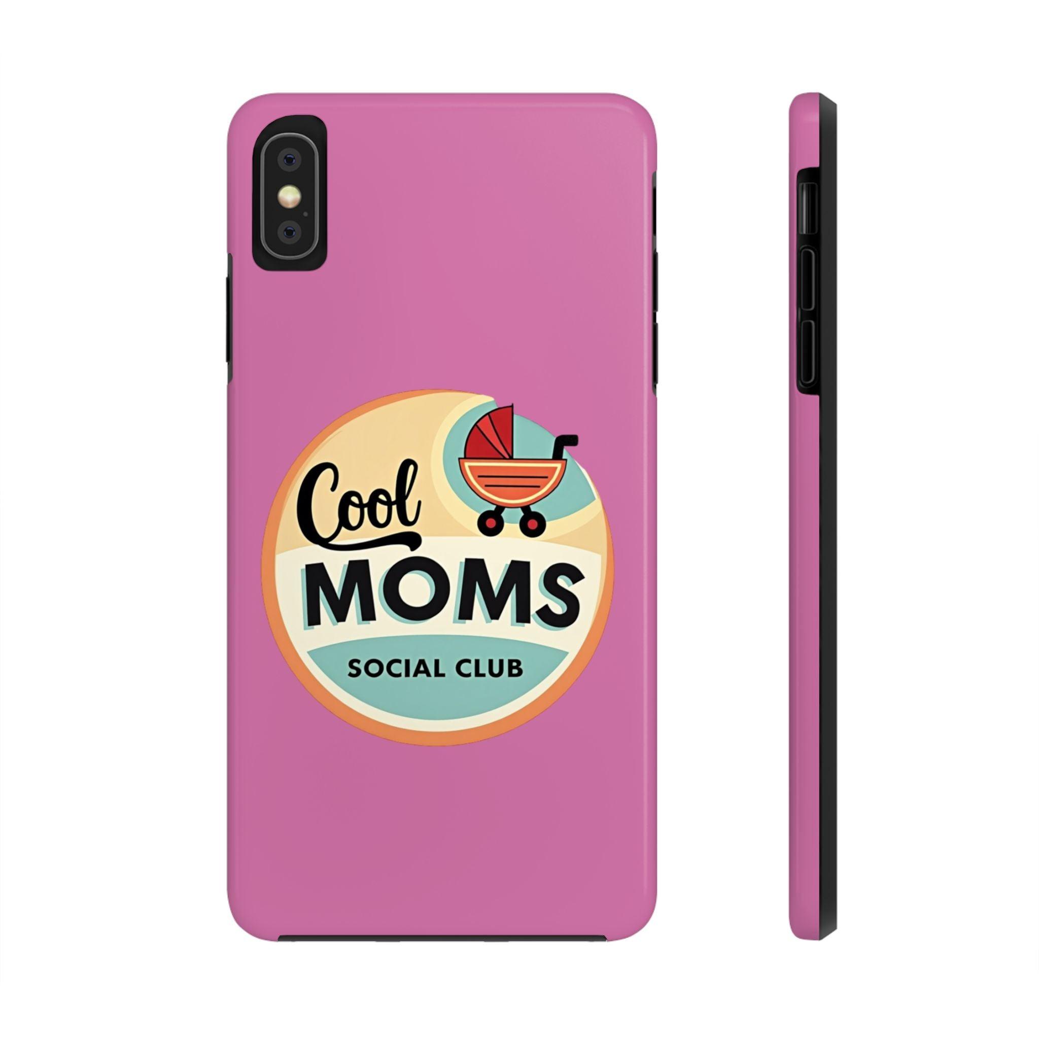 Retro Cool Moms Social Club Tough Phone Cases for Phones - Even Keel LLC