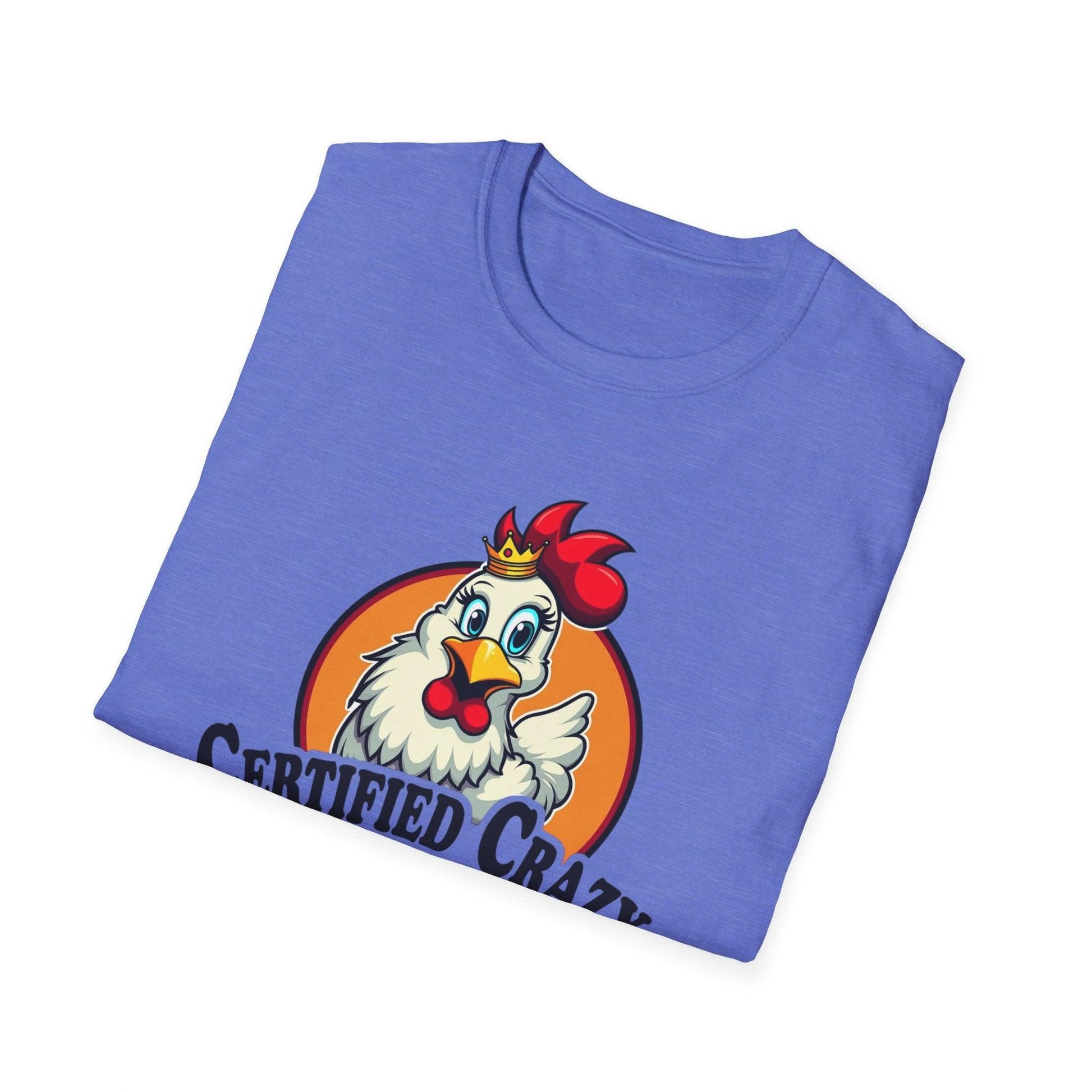 Crazy Chicken Lady T-Shirt for Quirky Chicken Lovers - Even Keel LLC