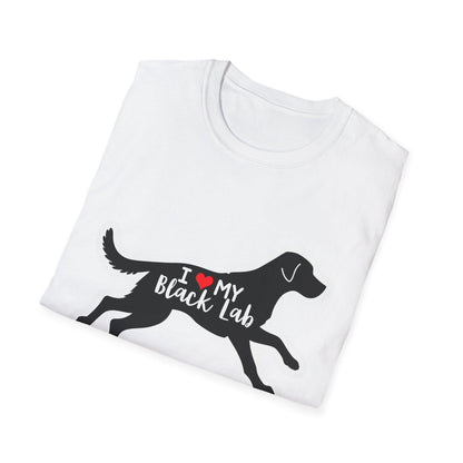 Black Lab Unisex T-Shirt for Dog Lovers and Casual Wear - Even Keel LLC