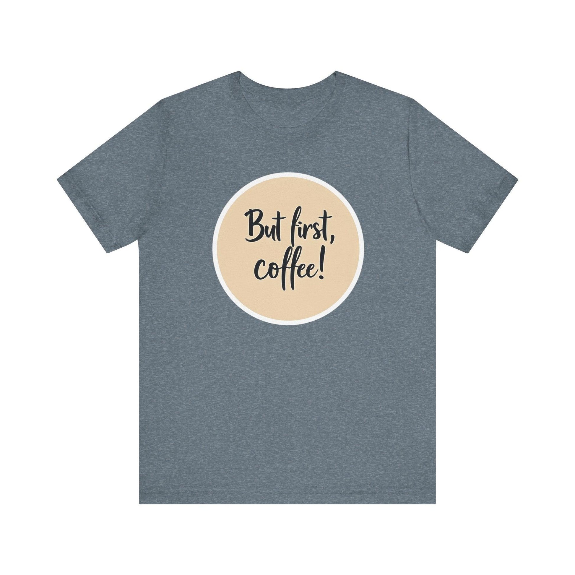 Coffee Lover Tee - Unisex Short Sleeve Jersey Shirt Design - Even Keel LLC