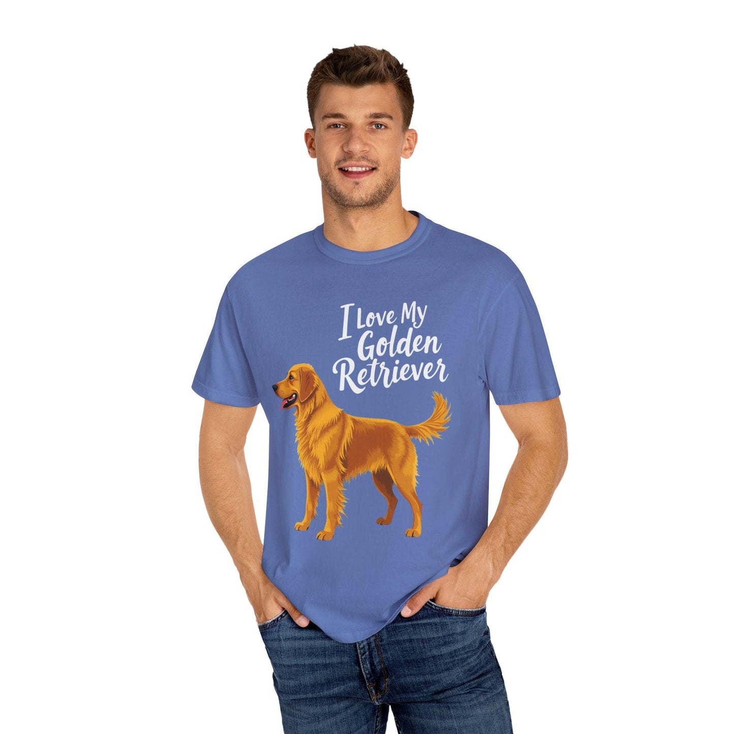 Golden Retriever Love T-shirt for Dog Lovers Unisex Tee - Even Keel LLC