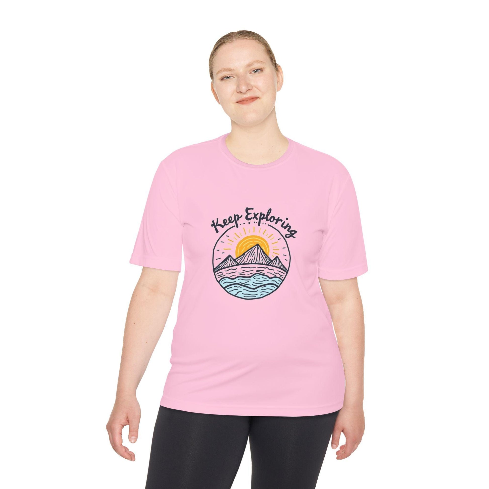 Quick Dry Unisex Tee - Keep Exploring Moisture Wicking - Even Keel LLC