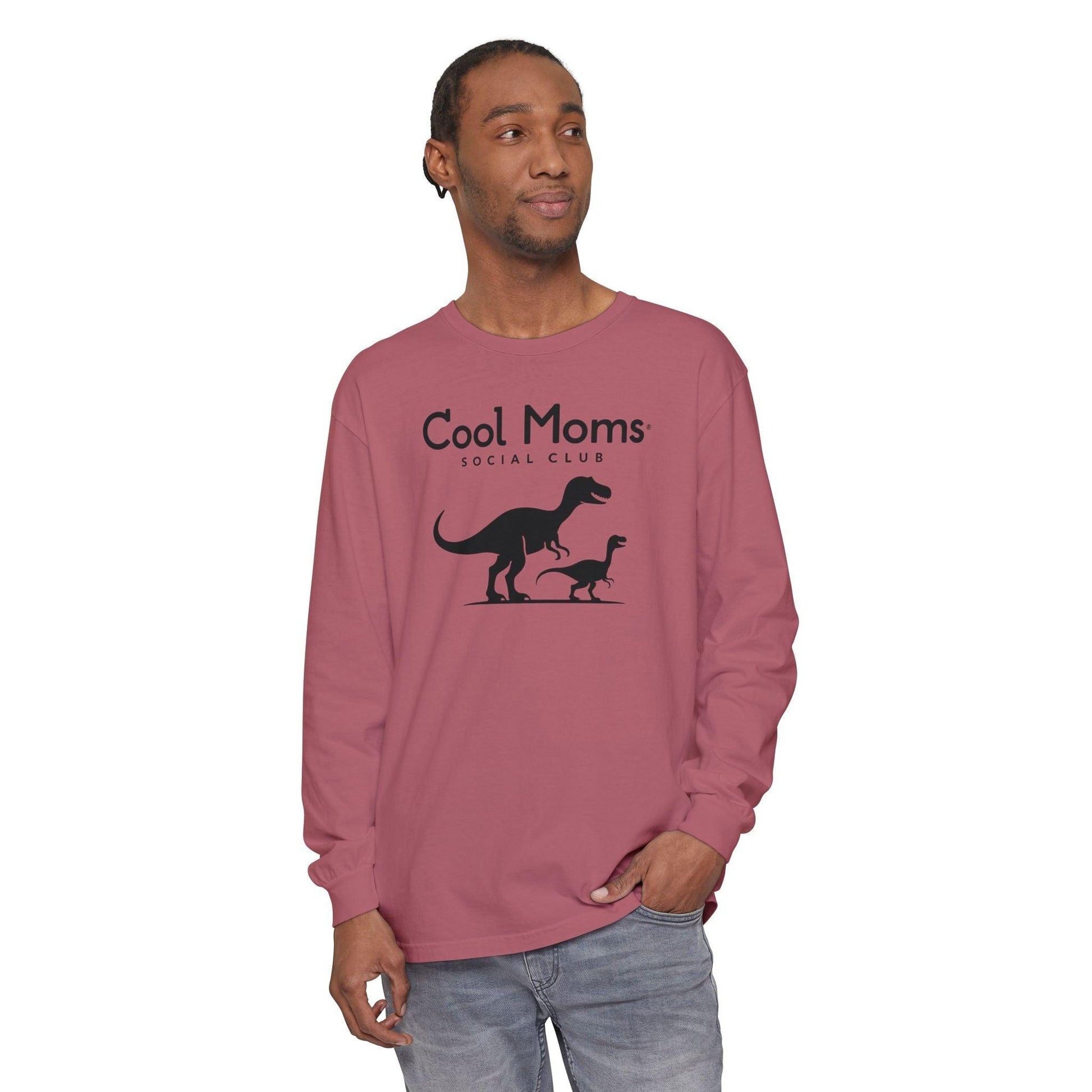 Dinosaur Long Sleeve T-Shirt for Cool Moms Social Club - Even Keel LLC