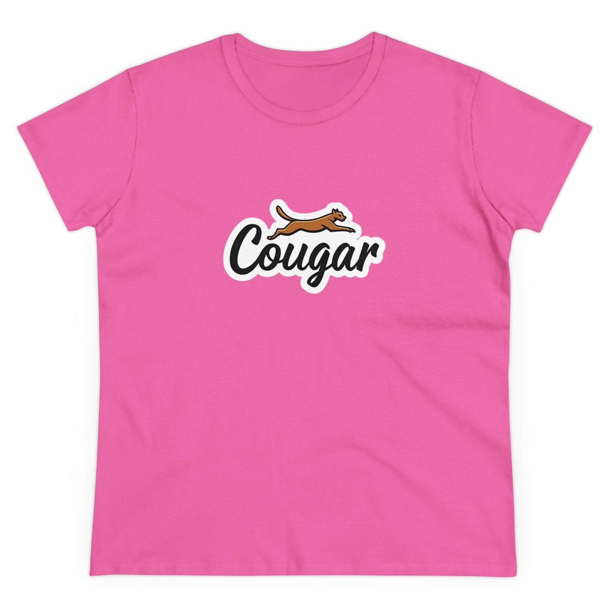 You're A Cougar Women's Midweight Cotton Tee Shirt - Even Keel LLC