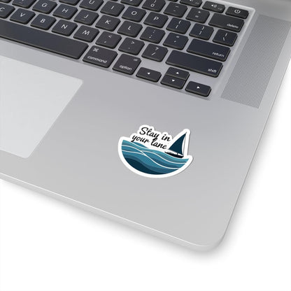 Even Keel Stay Your Lane Sticker Durable Vinyl Decal - Even Keel LLC