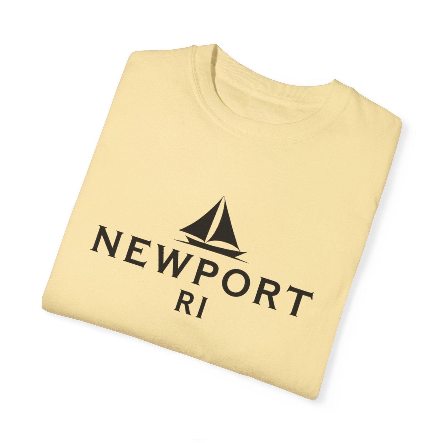 Sailboat T-shirt - Simple Newport, RI Design for Beach Lovers - Even Keel LLC