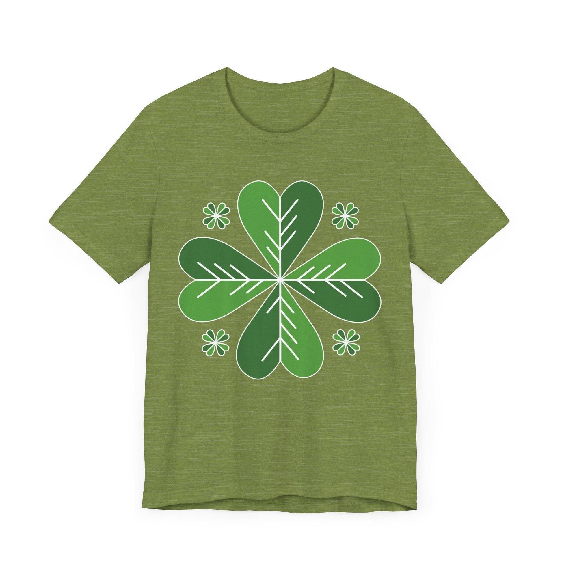 Psychedelic Celtic Shamrock T-Shirt for St. Patrick's Day.