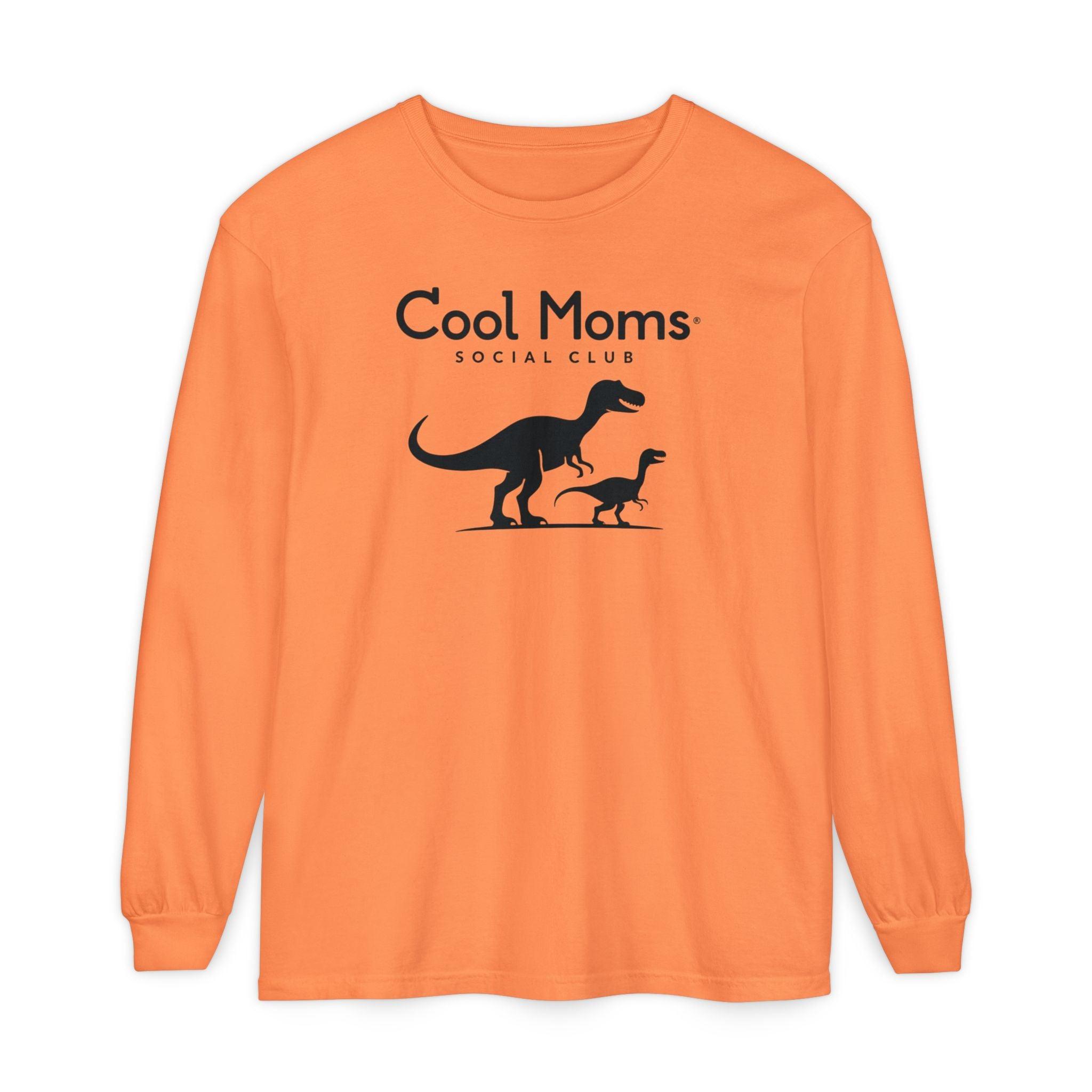 Dinosaur Long Sleeve T-Shirt for Cool Moms Social Club - Even Keel LLC