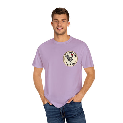 Funny All Out of Clucks Men's T-shirt for Casual Wear - Even Keel LLC