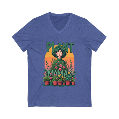 Plant Mama Short Sleeve V-Neck Tee for Casual Style - Even Keel LLC