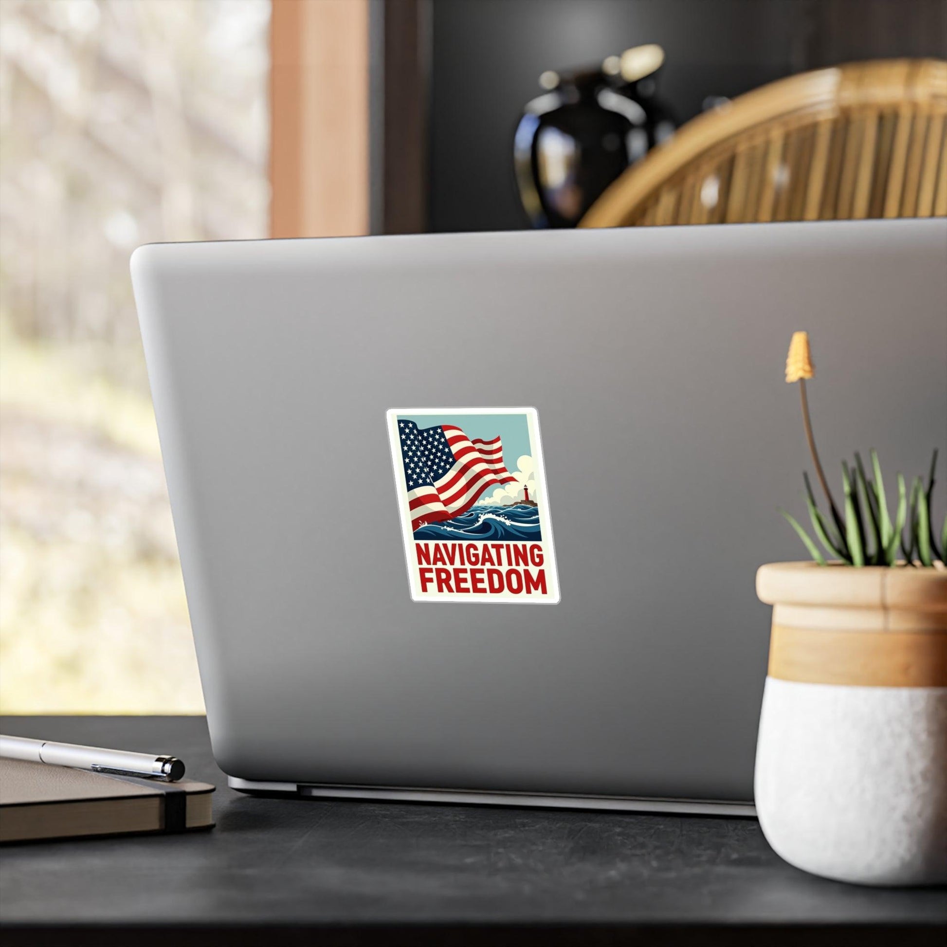 Decal Sticker - Navigating Freedom Adventure Vinyl Decal - Even Keel LLC