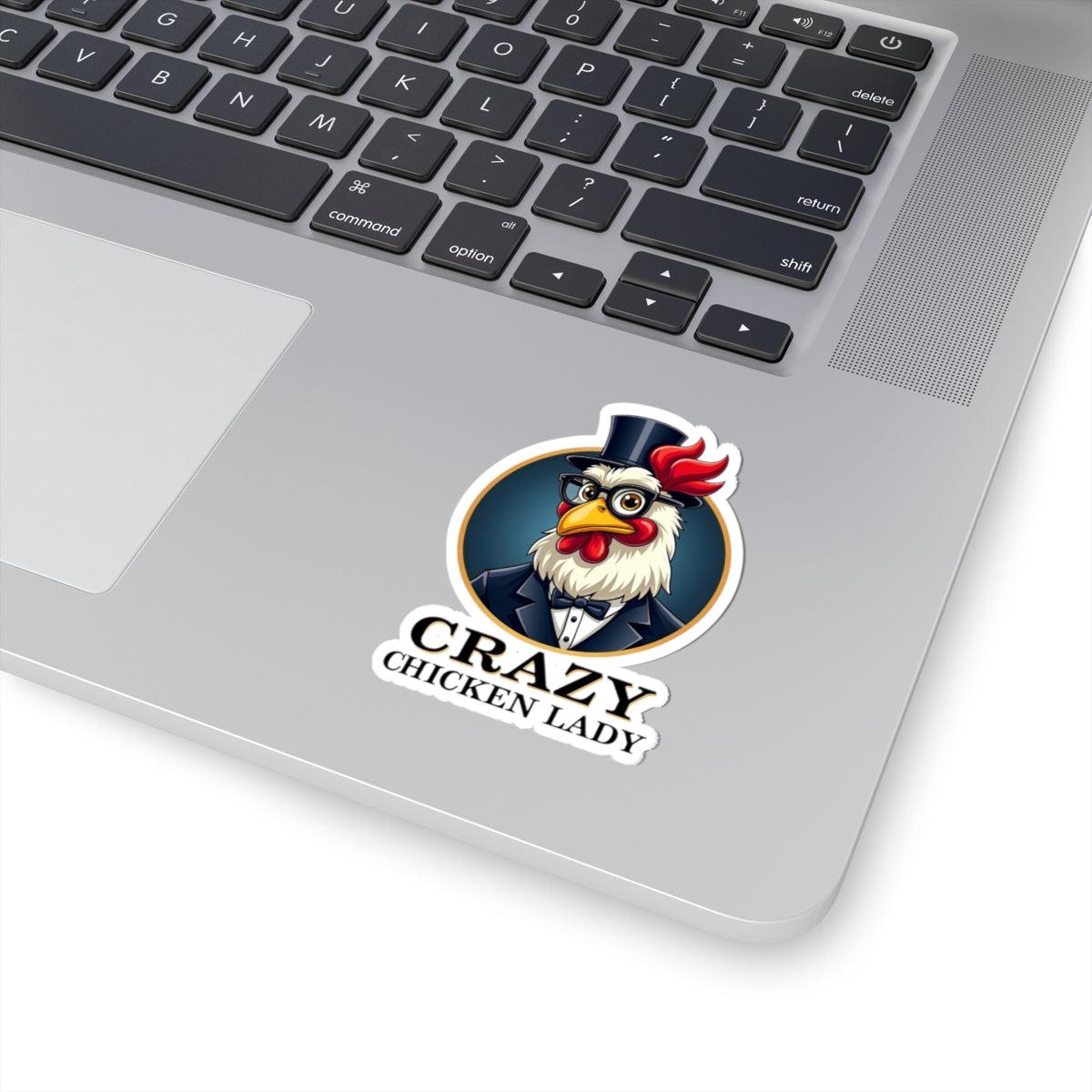 Smart Crazy Chicken Lady Sticker for Fun Decor Ideas - Even Keel LLC