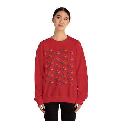 Ugly Christmas Chicken Crewneck Sweatshirt for Comfort - Even Keel LLC