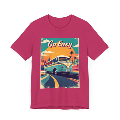 Retro 'Go Easy' Unisex Jersey Tee - Vintage Summer Shirt - Even Keel LLC