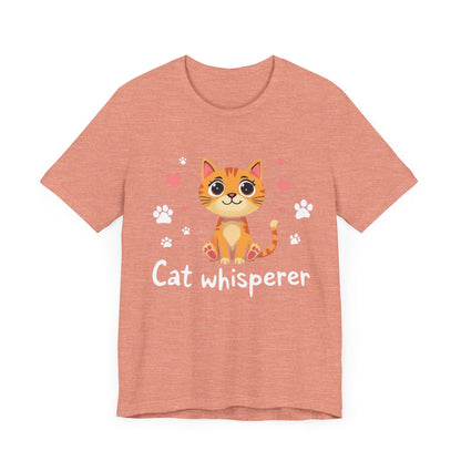 Cat Whisperer Unisex Jersey Short Sleeve Tee Cat Lover T-Shirt