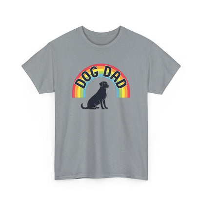 Rainbow Dog Dad Tee for Fun Loving Pet Parents - Even Keel LLC