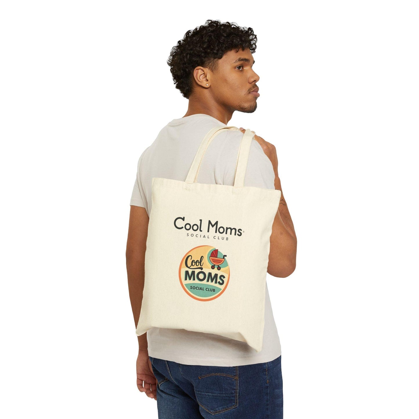 Tote Bag - Cool Moms Social Club Cartoon Retro Reusable Bag - Even Keel LLC