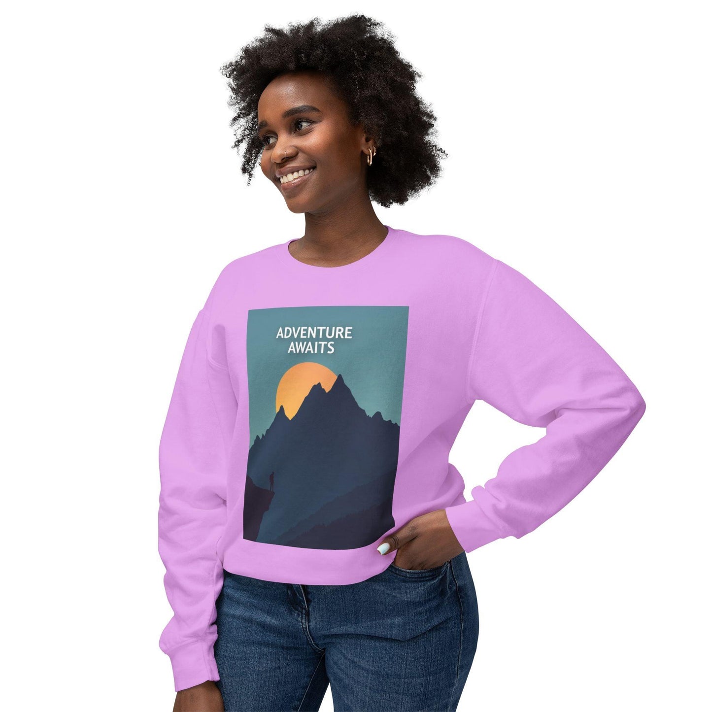 Adventure Awaits Unisex Dyed Crewneck Sweatshirt - Even Keel LLC