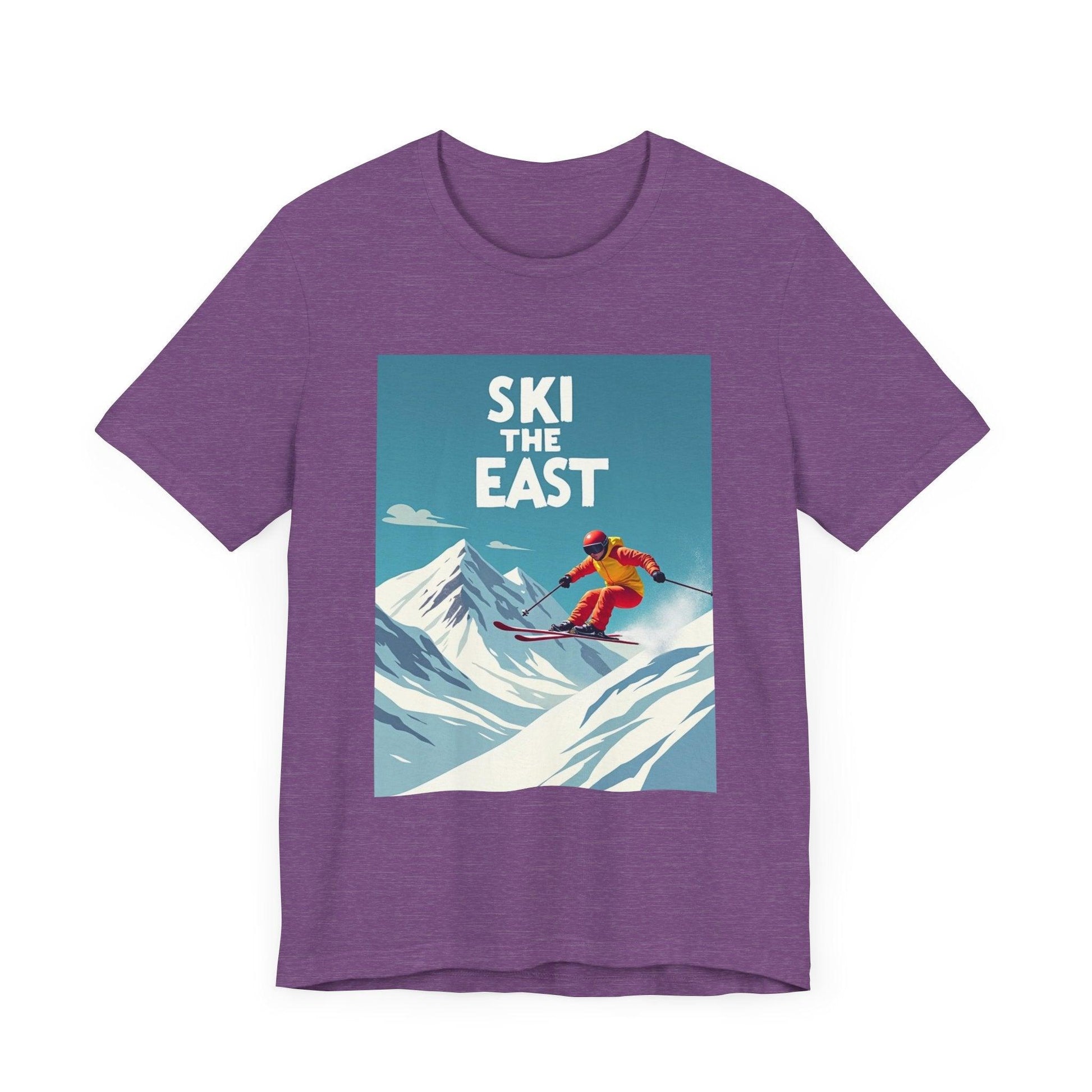 Ski The East Skiing T-Shirt for Outdoor Adventure Wear - Even Keel LLC