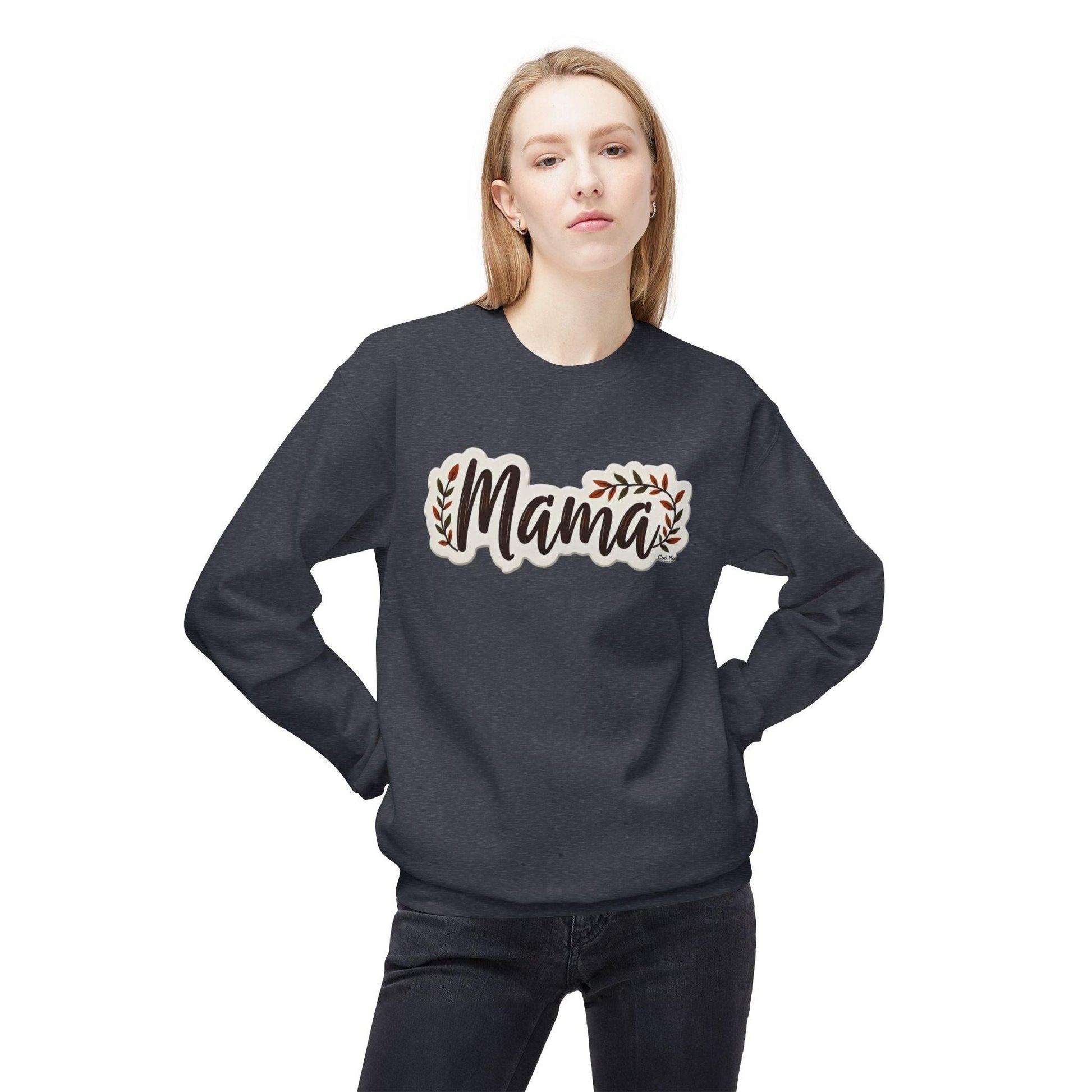 Mama Crewneck Sweatshirt for Moms - Cozy and Stylish Wear - Even Keel LLC