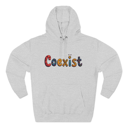 Fleece Hoodie - Coexist Design for Comfort and Style - Even Keel LLC