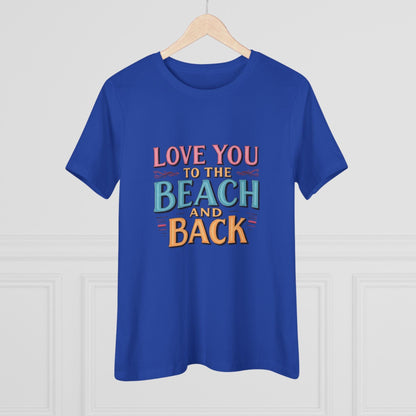 Women's Beach Lovers Cotton Tee - Love You to the Beach - Even Keel LLC