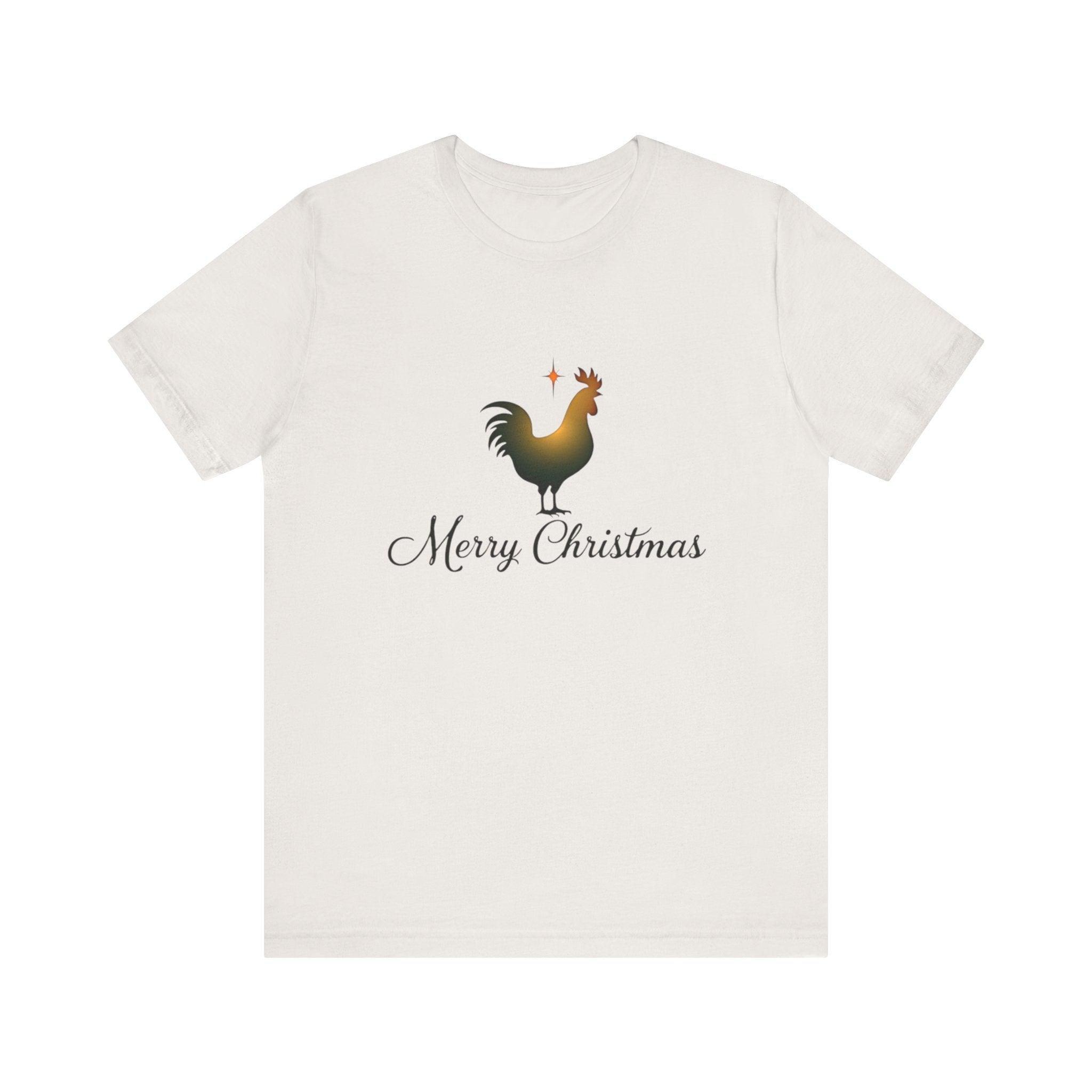 Christmas Chicken Short Sleeve Tee for Festive Fun Fashion - Even Keel LLC