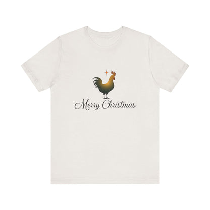 Christmas Chicken Short Sleeve Tee for Festive Fun Fashion - Even Keel LLC