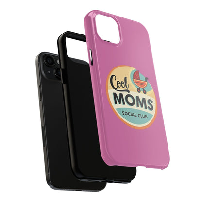 Retro Cool Moms Social Club Tough Phone Cases for Phones - Even Keel LLC