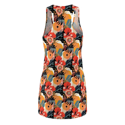 Floral Print Racerback Dress for Summer Parties Style - Even Keel LLC