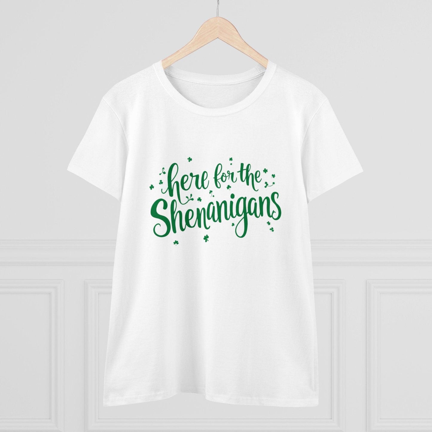 Women's Tee Here For The Shenanigans Cotton Shirt - Even Keel LLC