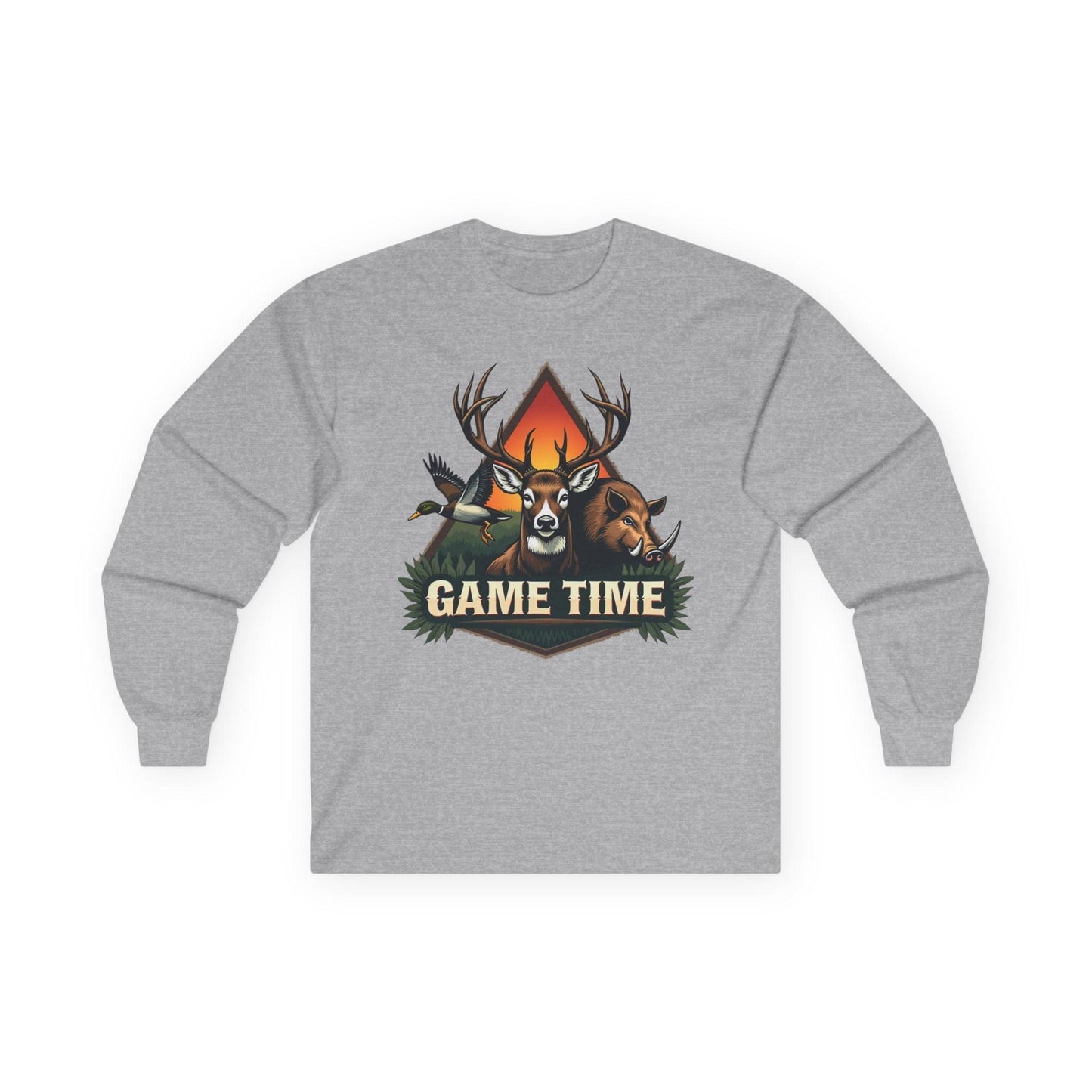 Long Sleeve Tee Game Time Trio Hunting Shirt for Outdoor Fun - Even Keel LLC