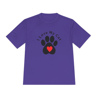 Moisture-Wicking Cat Lover T-Shirt Lightweight Sports Apparel - Even Keel LLC