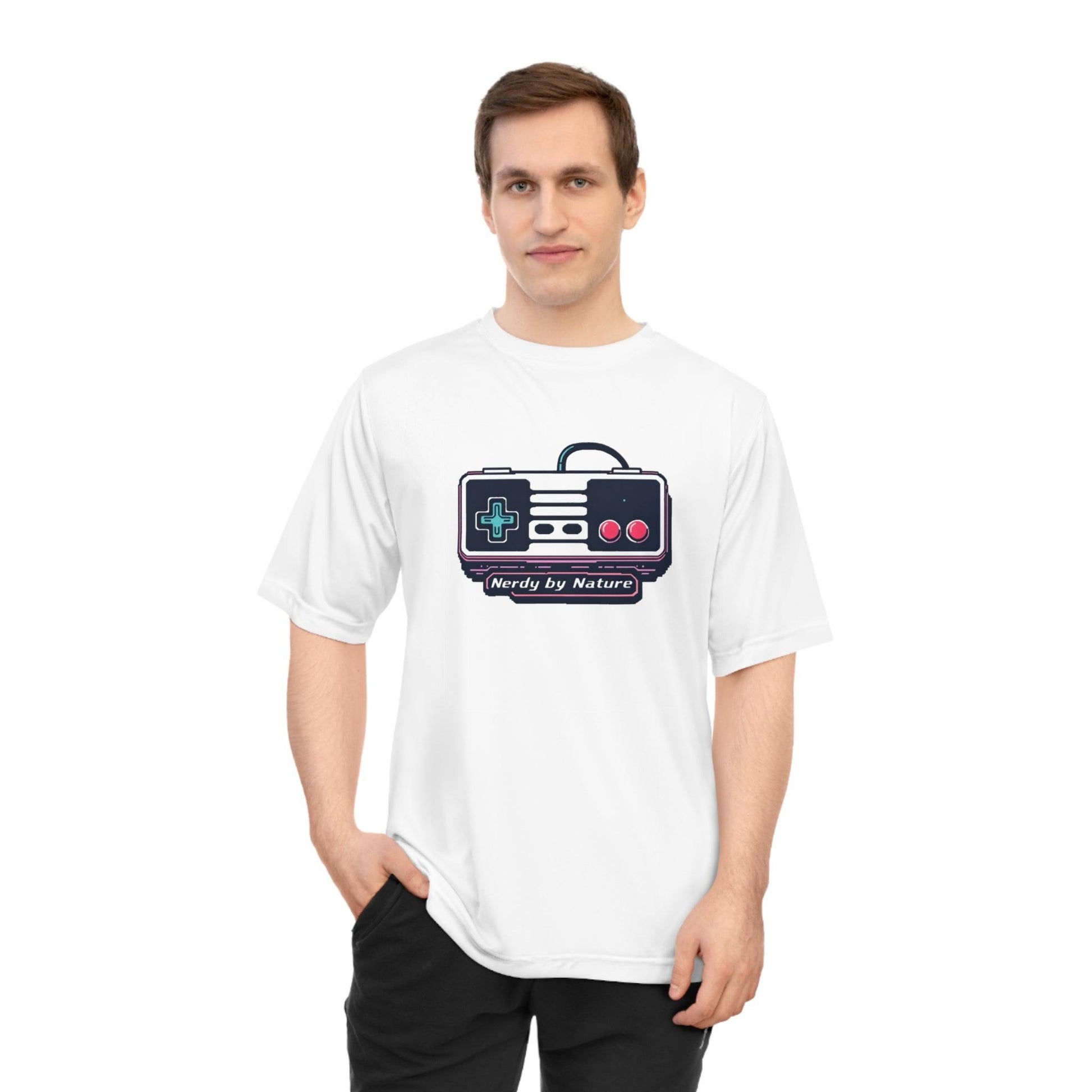 Nerdy by Nature Unisex Performance T-Shirt Tech Gamer Tee - Even Keel LLC