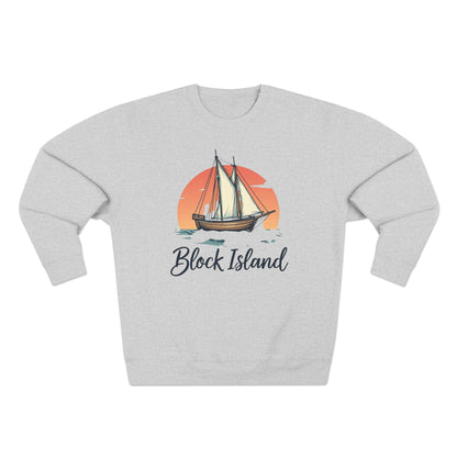 Block Island Pirate Ship Unisex Sweatshirt for Nautical Style - Even Keel LLC