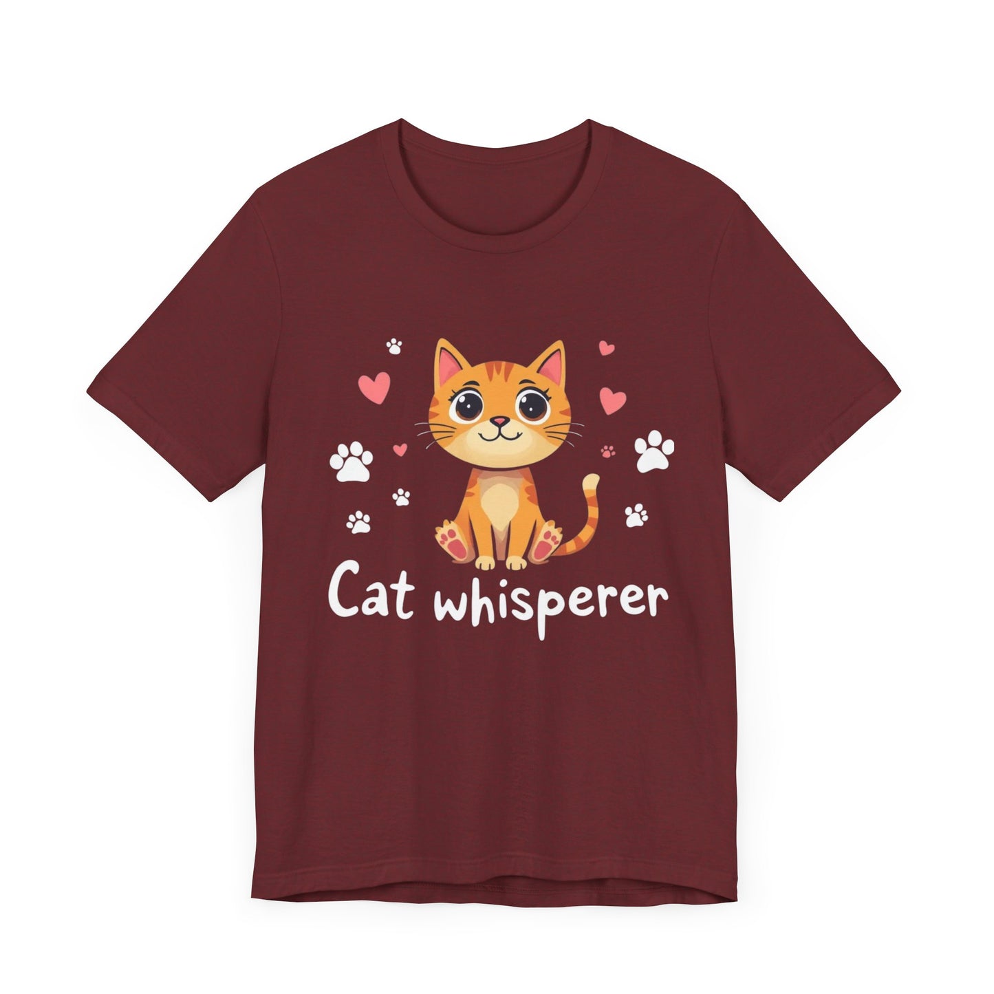 Cat Whisperer Unisex Jersey Short Sleeve Tee Cat Lover T-Shirt