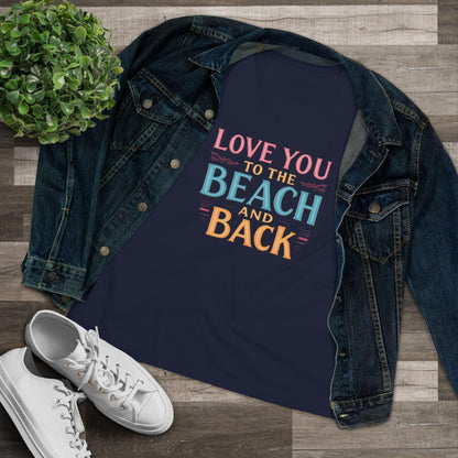 Women's Beach Lovers Cotton Tee - Love You to the Beach - Even Keel LLC