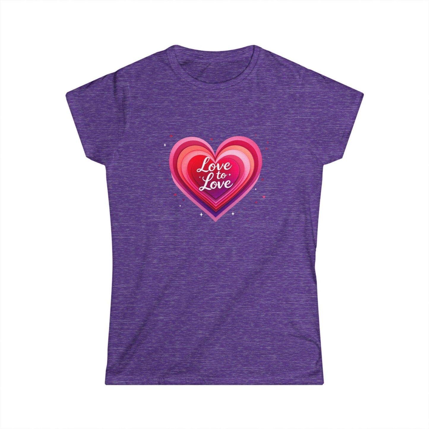 Tee - Love to Love Design Women's Softstyle Tee Shirt.