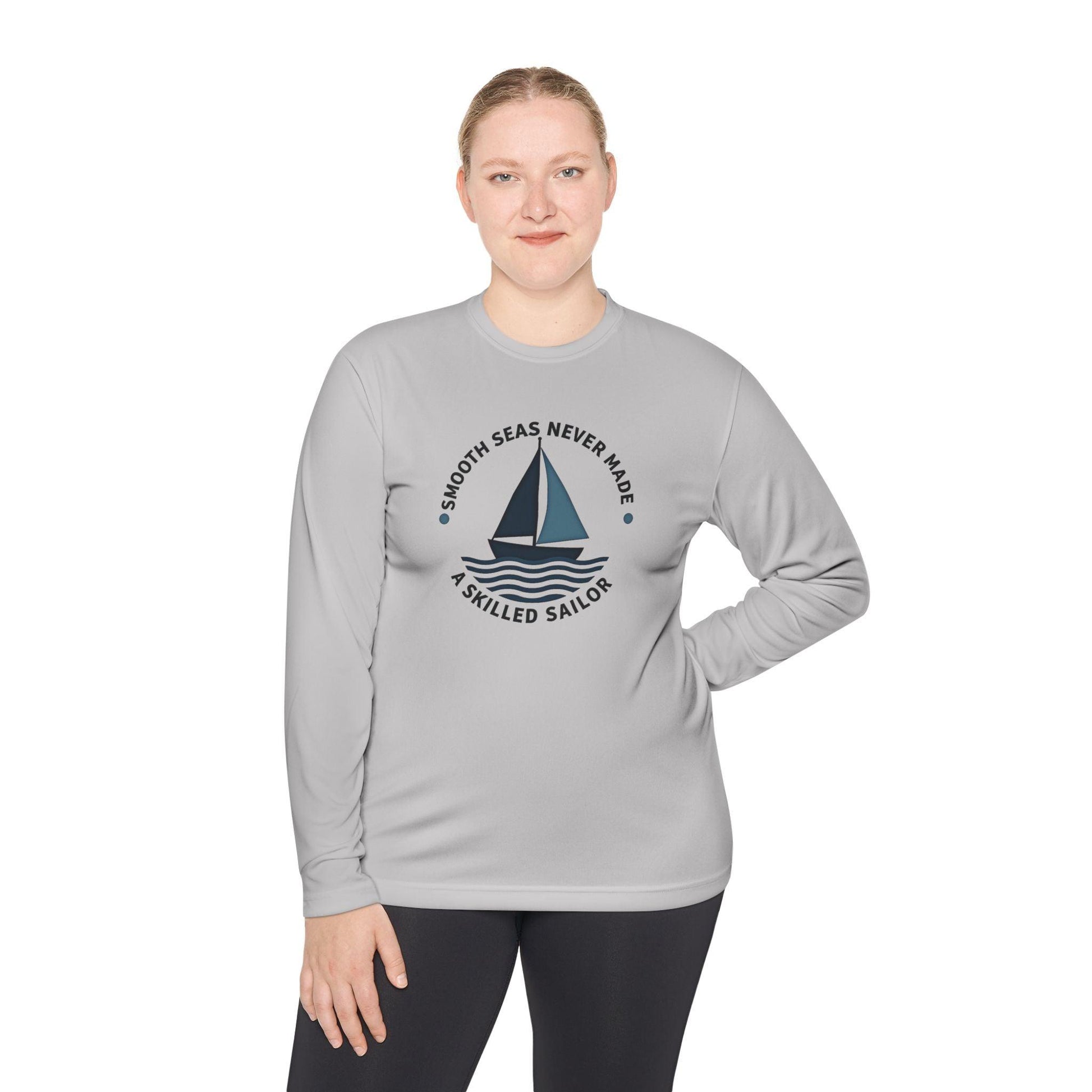 Smooth Seas Lightweight Performance Long Sleeve Tee for Activewear - Even Keel LLC