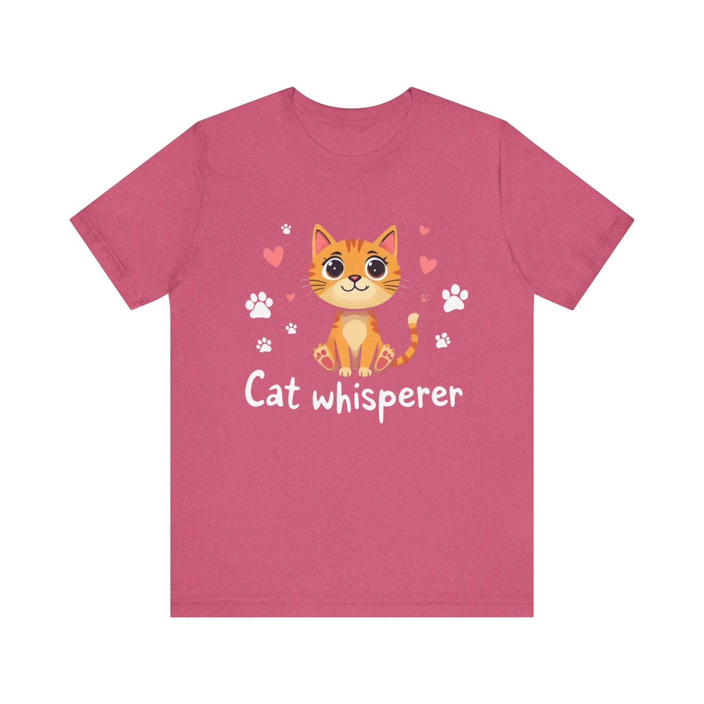 Cat Whisperer Unisex Jersey Short Sleeve Tee Cat Lover T-Shirt