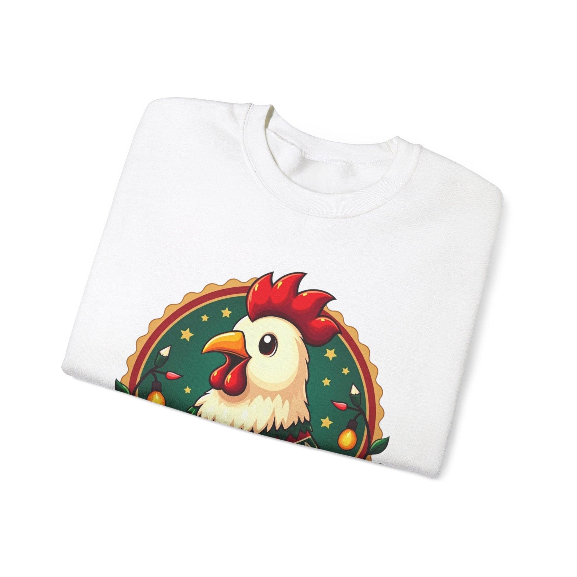 Merry Chickmas Crewneck Sweatshirt - Ugly Christmas Sweater - Even Keel LLC