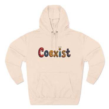 Fleece Hoodie - Coexist Design for Comfort and Style - Even Keel LLC