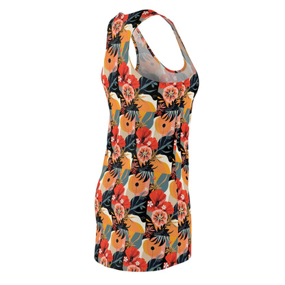 Floral Print Racerback Dress for Summer Parties Style - Even Keel LLC