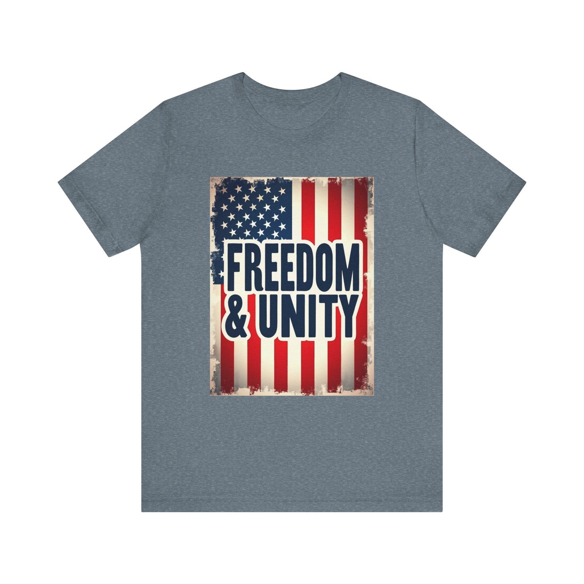 Freedom and Unity Unisex Tee for Everyday Casual Wear - Even Keel LLC